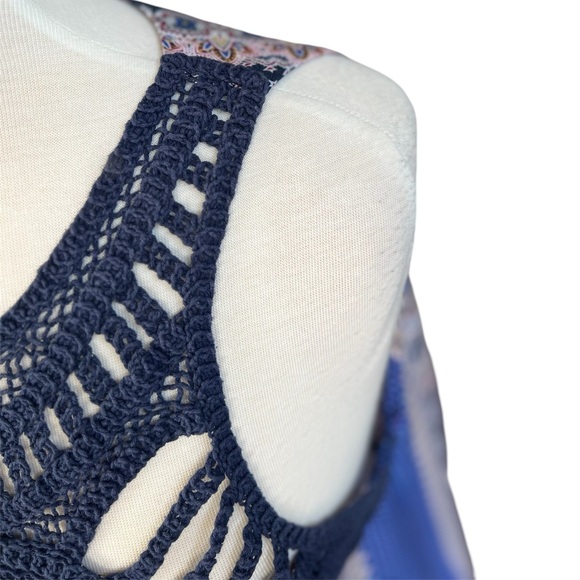 MSK Paisley/Boho Print Sleeveless Dress in Size Large - Picture 4 of 5